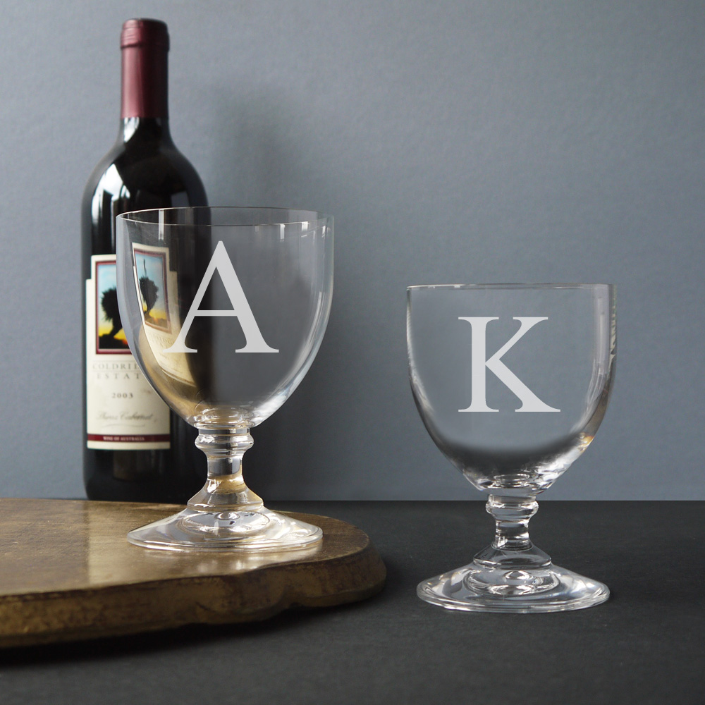 Initial Wine Glasses